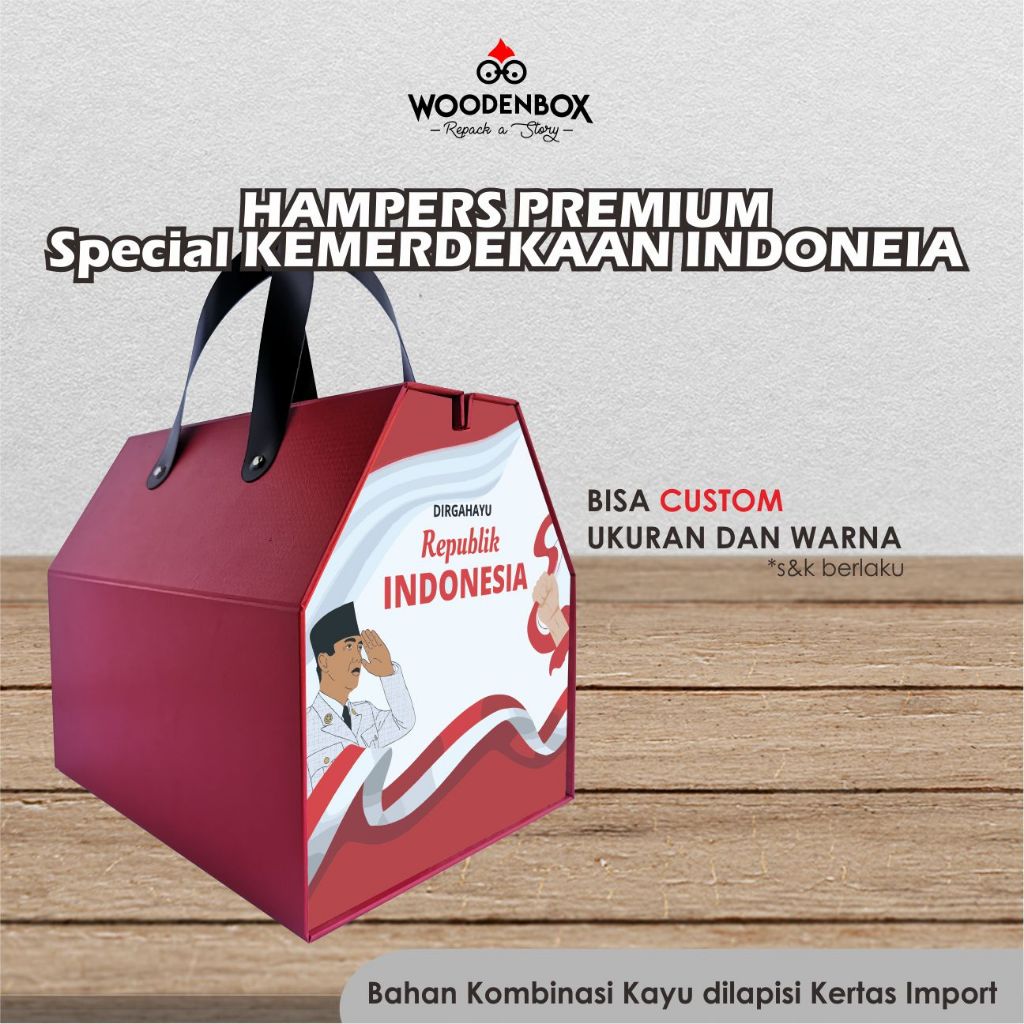 

Box Hampers Kayu Hadiah Special Kemerdekaan