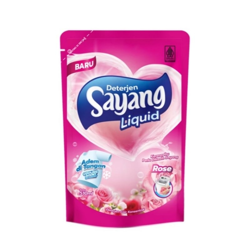 DETERJEN CAIR DETERJEN SAYANG, DETERJEN POCHE,DETERJEN SAYANG 510ML