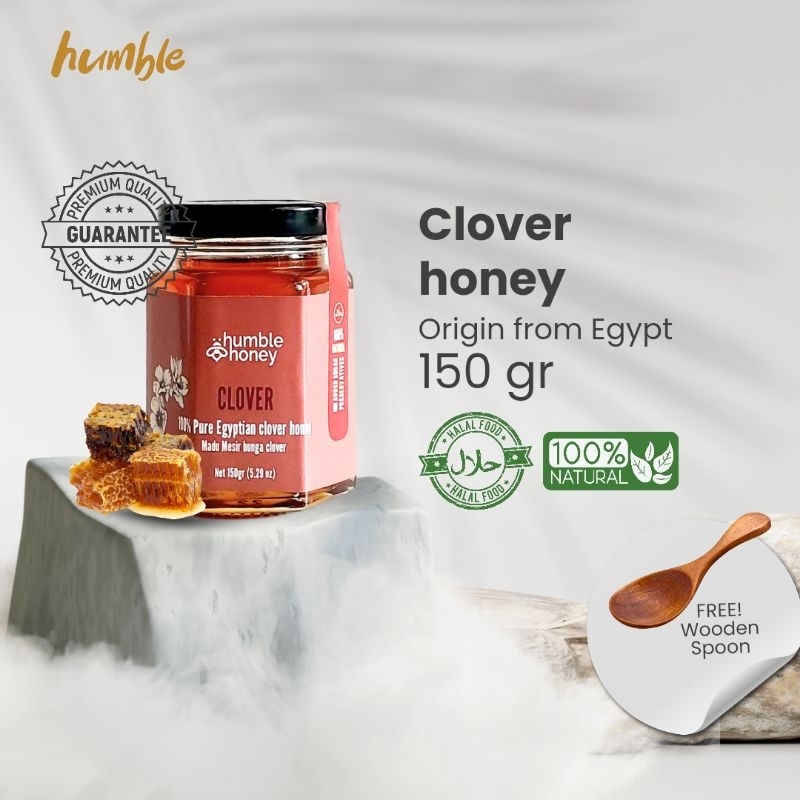 

MADU MURNI IMPORT PREMIUM CLOVER 150GR -- HUMBLE HONEY