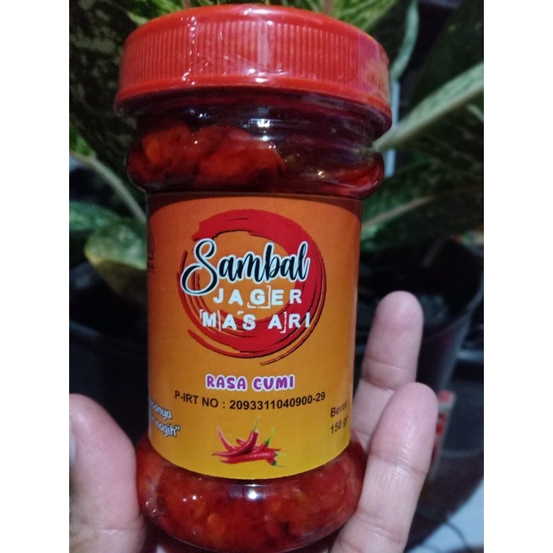 

Sambal kemasan sambal cumi sambal terasi sambal teri JaGer Mas Ari