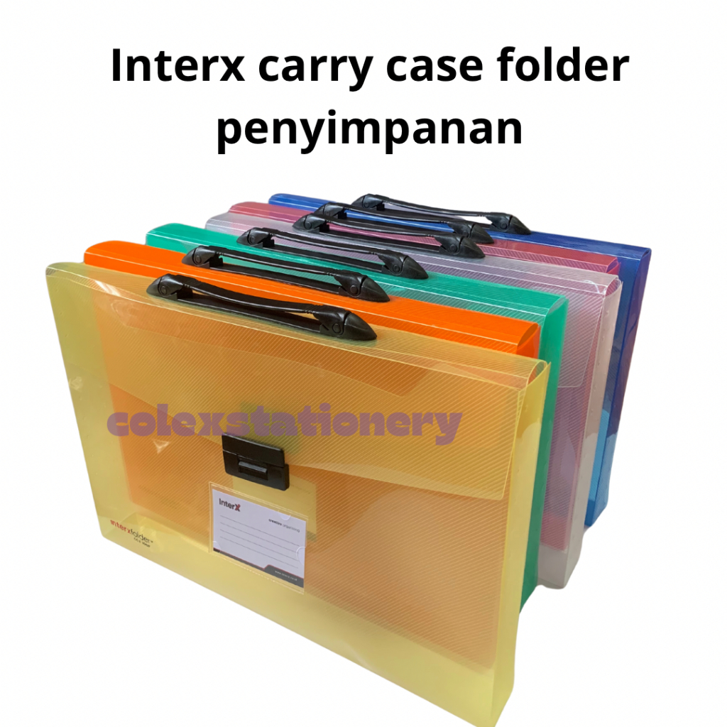 

Carry Case Tempat Map Folder Dokumen 6 Warna Ukuran Folio With Handle 4cm / Tas Tenteng Interx