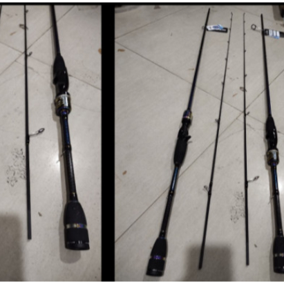 Alat Pancing Kuat Joran Daido Snapper Solid Carbon 702 Ultralight Cincin Pelangi Spinning dss