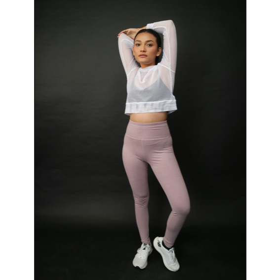 PLVD Crop Hoodie Transparan Fully Mesh Baju Hoodie Olahraga Wanita Zumba Running Fitnes F21