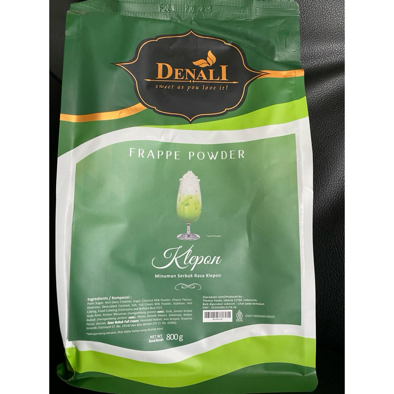 

Denali Frappe Powder - Klepon