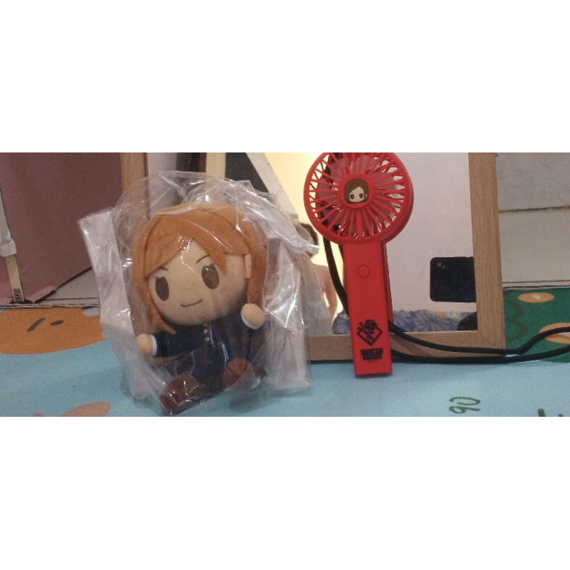 NOBARA PLUSHIE DOLLS AND FAN - BONEKA DAN KIPAS NOBARA JUJUTSU KAISEN JJK