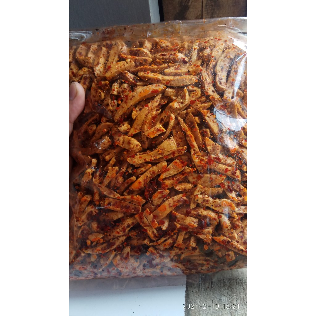 

Promo Basreng pedas biasa daun jeruk 1kg