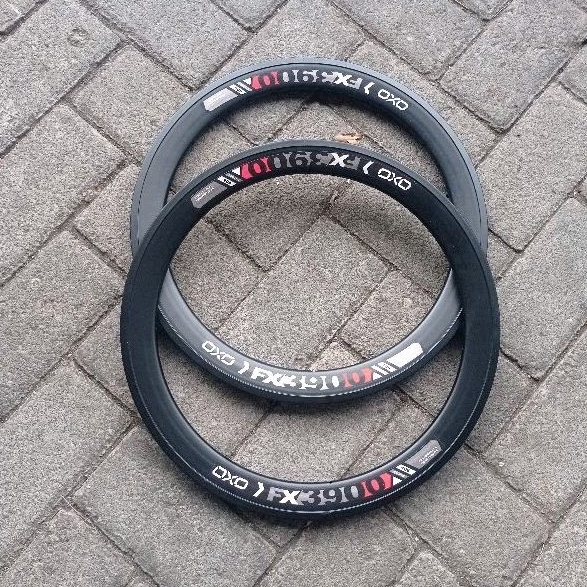 Rims Velg Rim 20 Murni Oxo FX3900 36H Double Wall Disc Brake Sepeda Lipat Minion 406 20x1.5 FX 3900