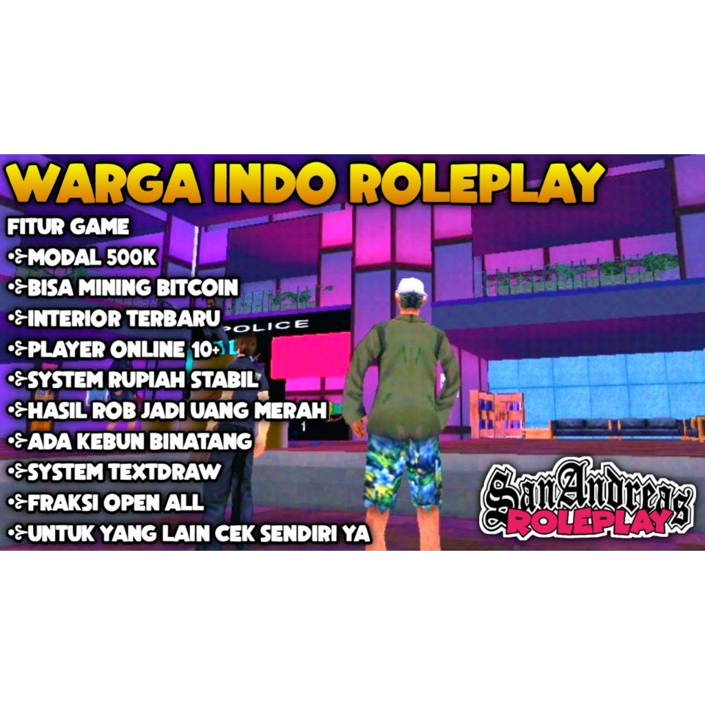 GTA Samp Server Warga Indo Roleplay (lite Fivem) PC