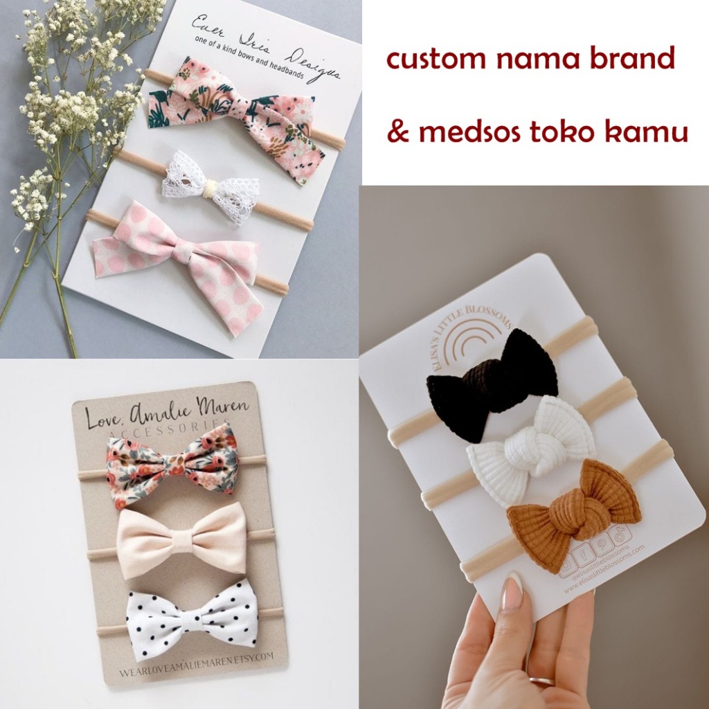 FREE Plastik Alas Ikat Rambut / Gelang / Alas Packaging Custom