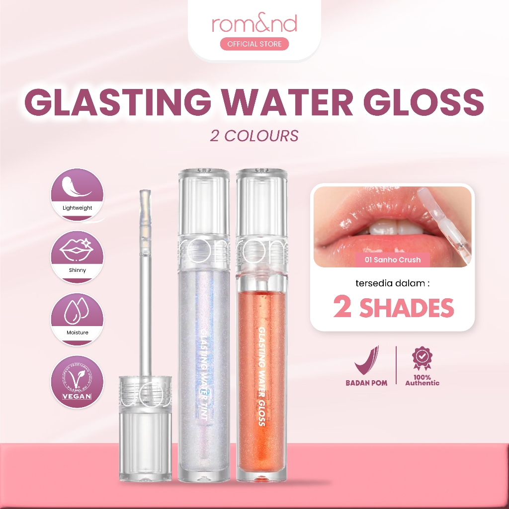 ROMAND - Glasting Water Gloss (2 Colors) - LIP GLOSS