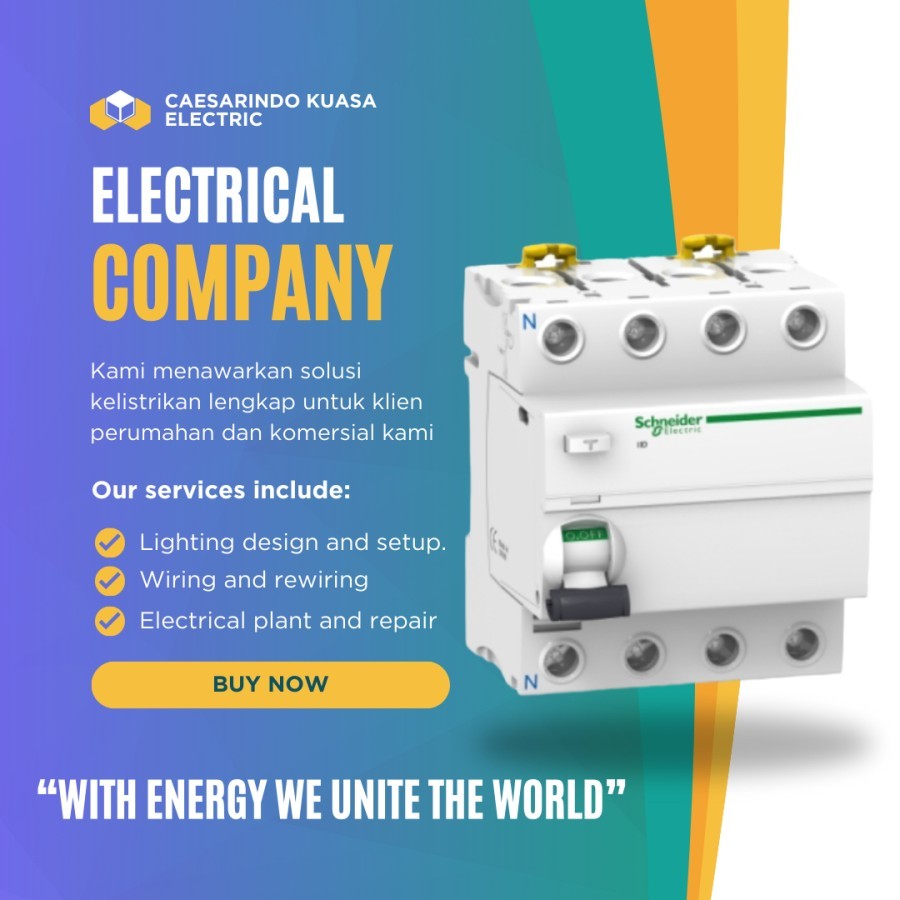 ELCB 4P 25A SCHNEIDER ILD A9R74425 4PAS 25AMPER 4PHASE 25AMPERE 4POLE