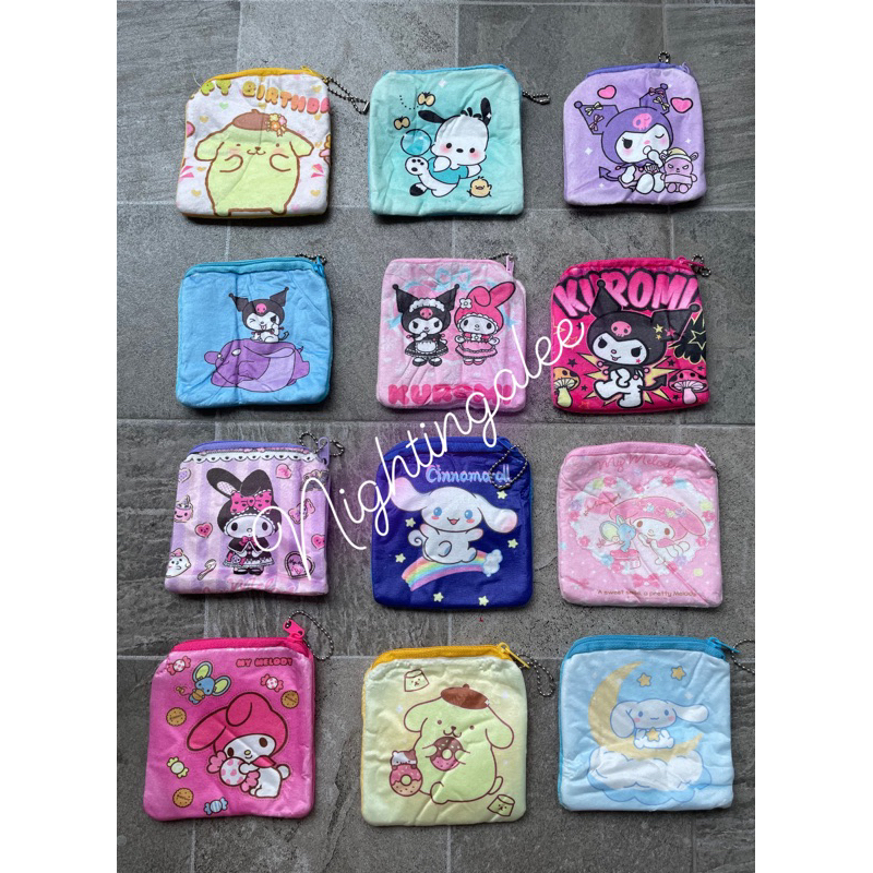 DOMPET KOIN KARAKTER SANRIO / GANTUNGAN KUNCI DOMPET KOIN SANRIO TAS MINI BULU
