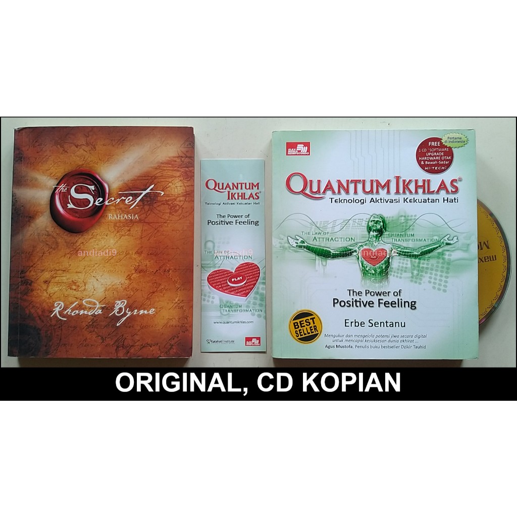 THE SECRET RAHASIA RHONDA BYRNE QUANTHUM IKHLAS ERBE SENTANU ORIGINAL