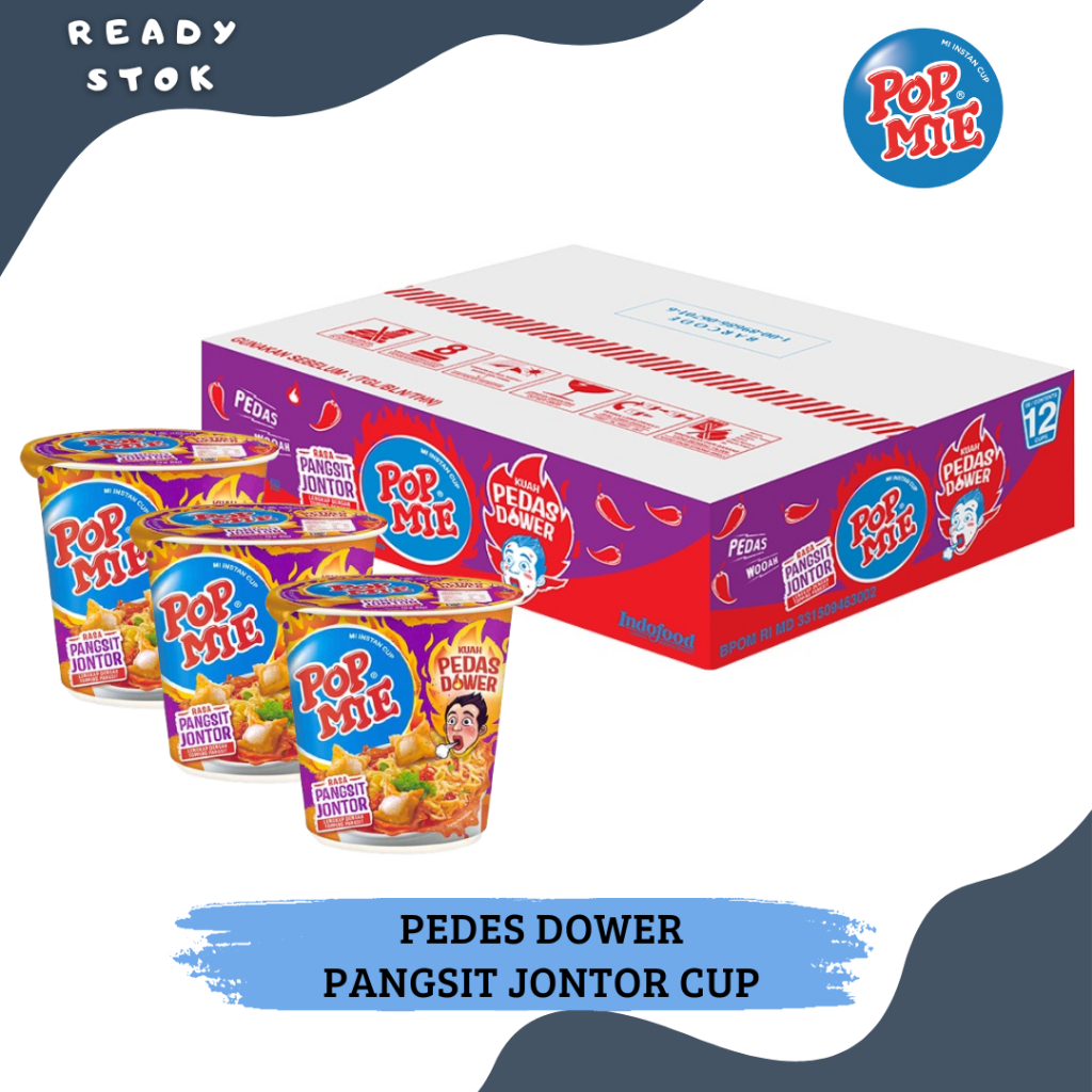 

Pop Mie Kuah Pedes Dower Pangsit Jontor 12x75gr (1KARTON)