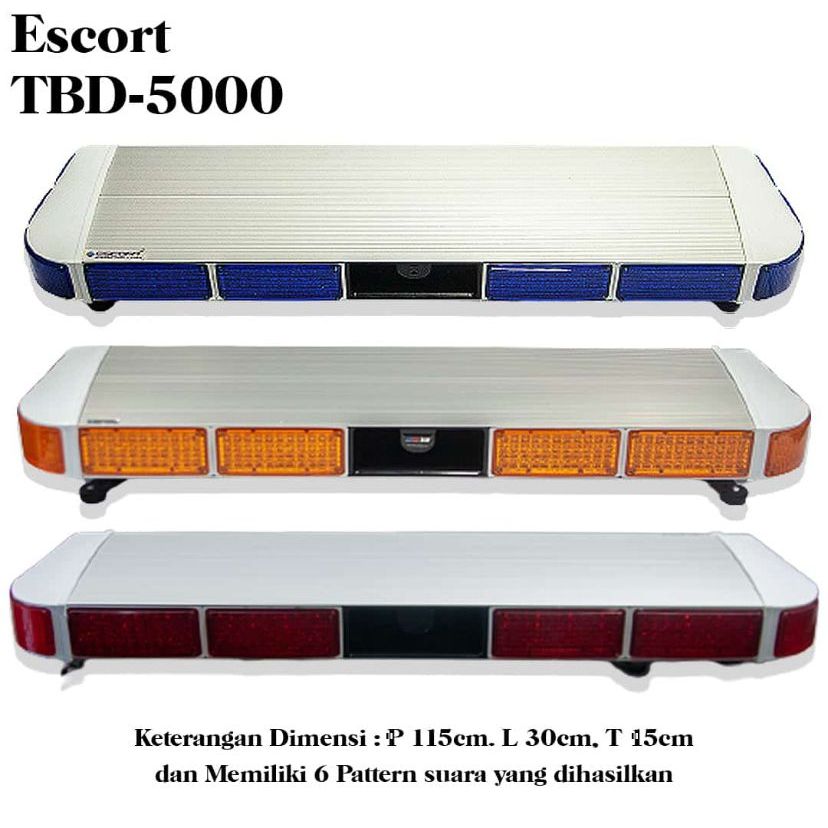 LAMPU ROTATOR EMERGENCY KOTAK 12V Ambulance Damkar ESCORT 5000 LED