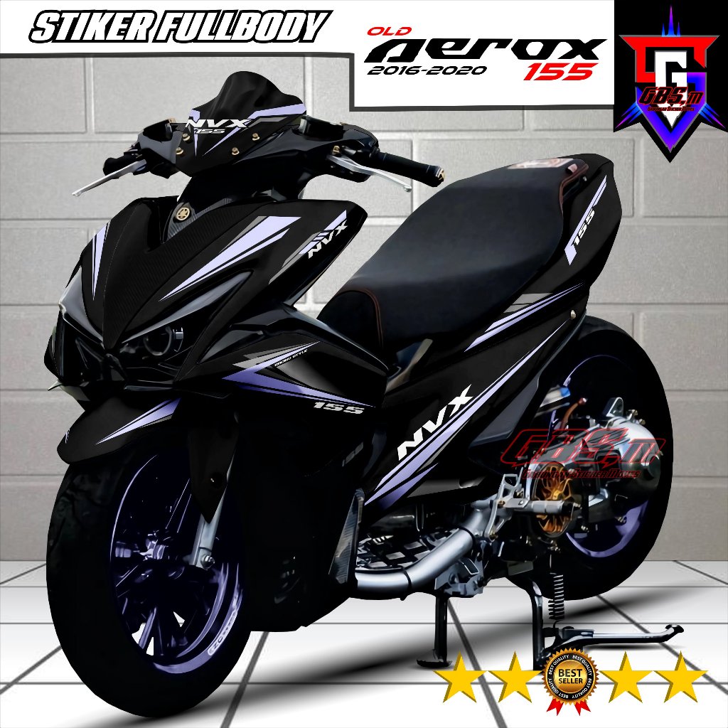 Decal Stiker Aerox Old Fullbody Decal Motor Aerox 155 Old 2016 2017 2018 2019 Fullbody Variasi