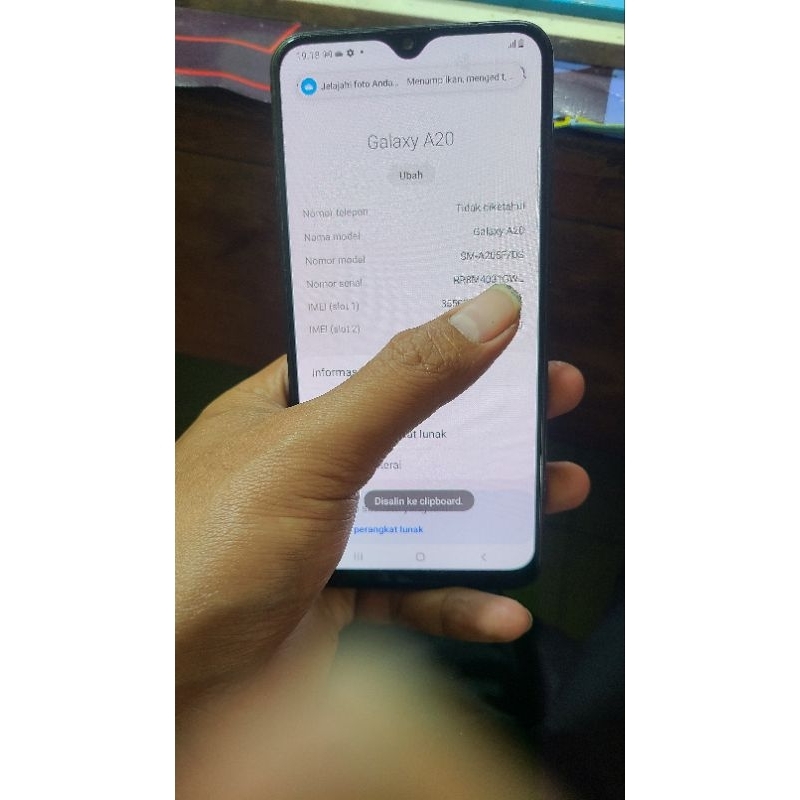 mesin Samsung a20 SM a205f mesin Samsung a 20