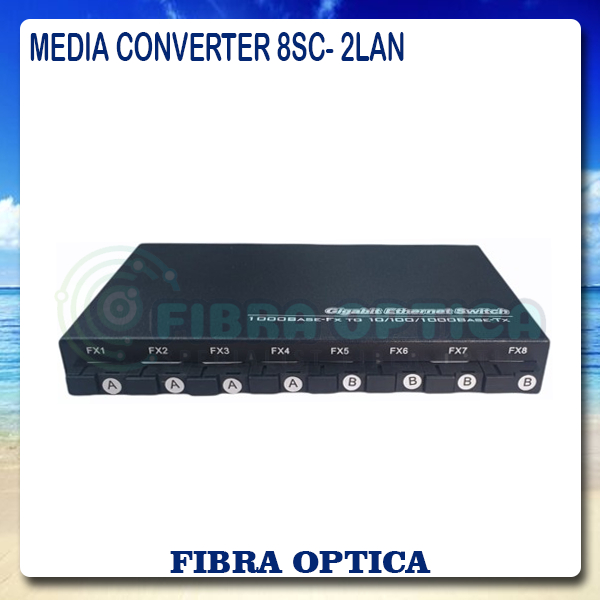Ethernet Fiber Switch 8 SC 2 Port Gigabit /8 FO 2 Gigabit LAN