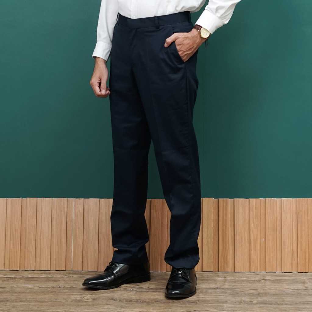 CELANA PANJANG Biru Navy| CELANA PRIA REGULAR ANDRE LAURENT (783)