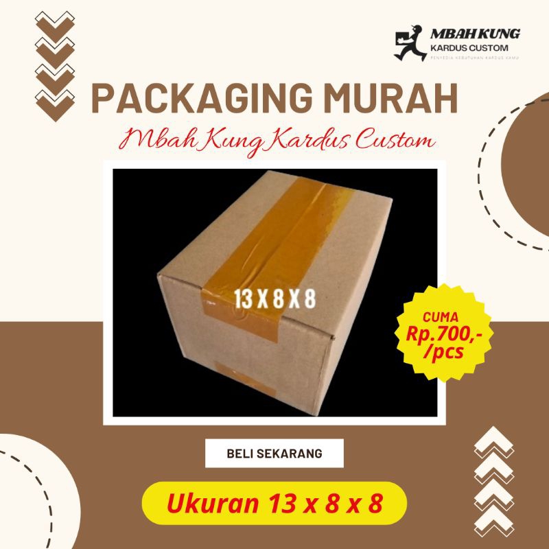

Kardus Packaging Ukuran 13 x 8 x 8