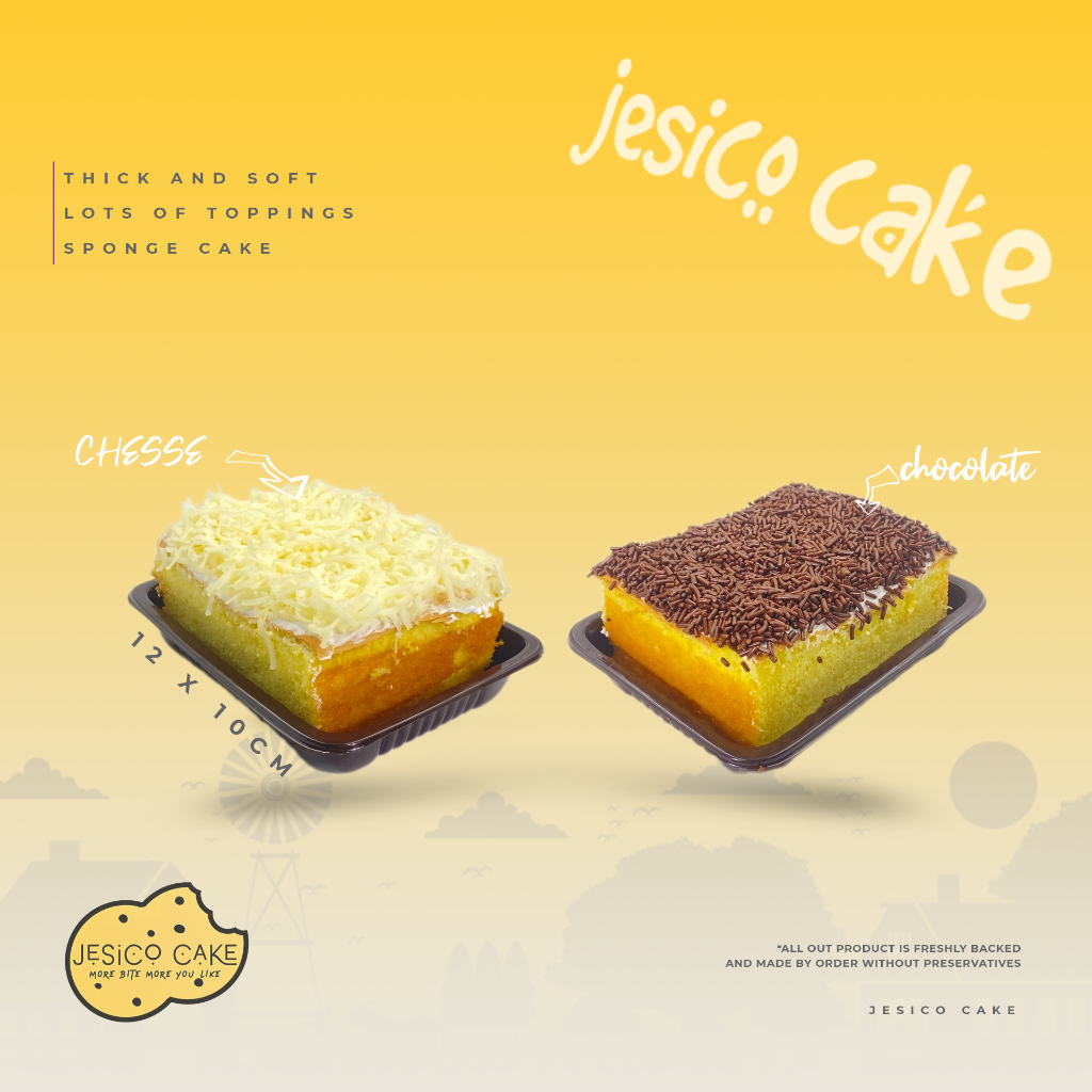 

Jesico Cake Bolu Jadul Premium Cake Mini Cake Potong Bolu Classic Coklat Keju Uk 12 x 10