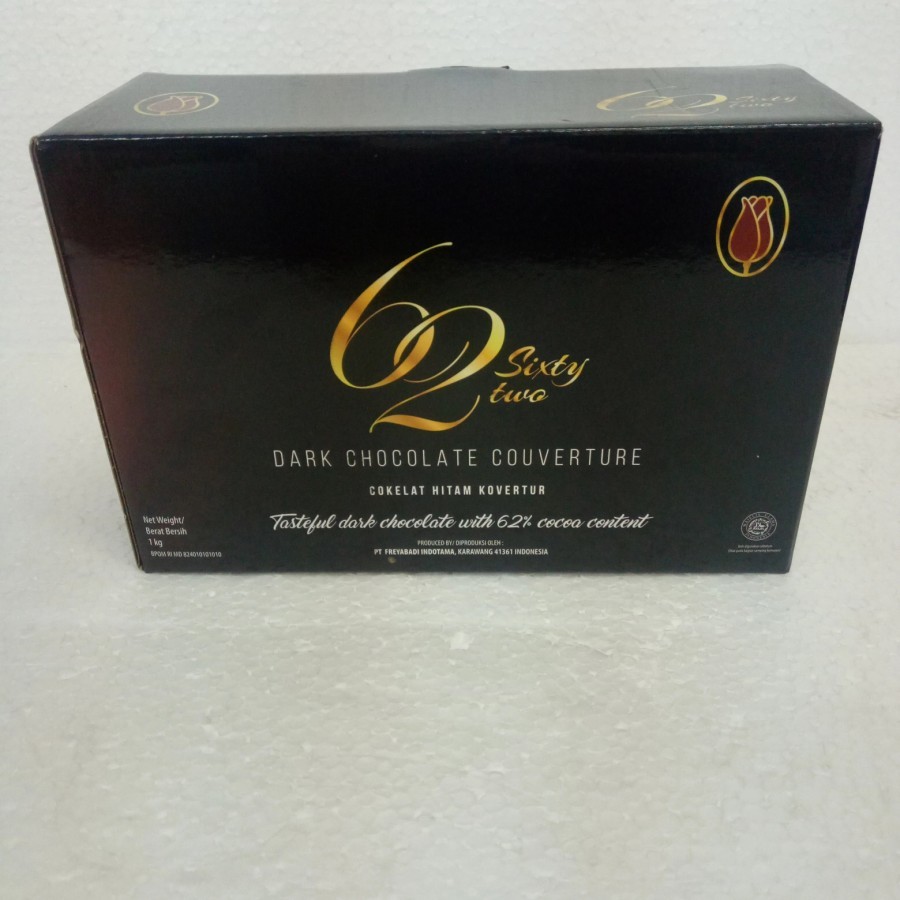 

Tulip Dark Couverture Chocolate 62% Coin 1kg