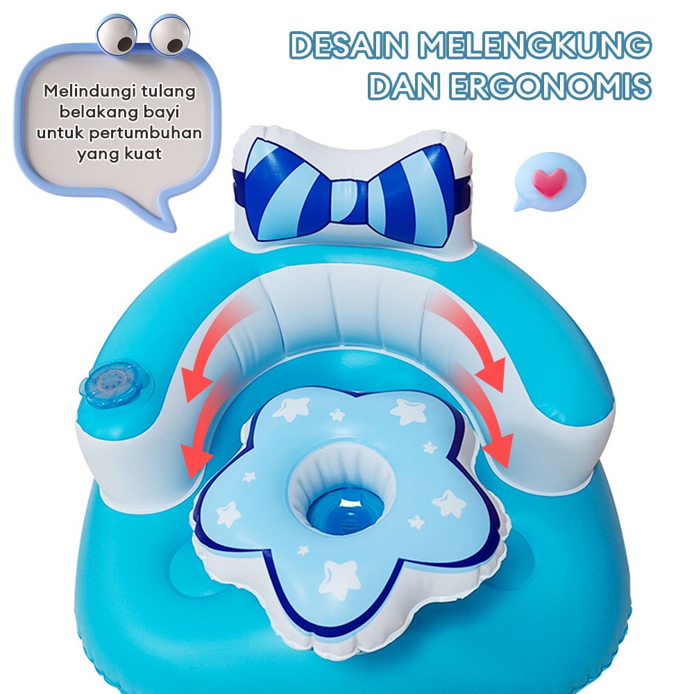 Discount Kursi Sofa Bayi Belajar Duduk 6 Bulan Kursi Makan Bayi / Balon Duduk BayiPompa Udara