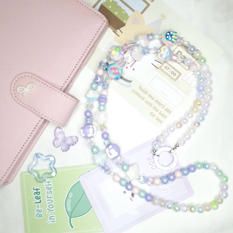 

[ AVOCRAFTDO ] String Strap Beads for ID Card Lanyard Beads