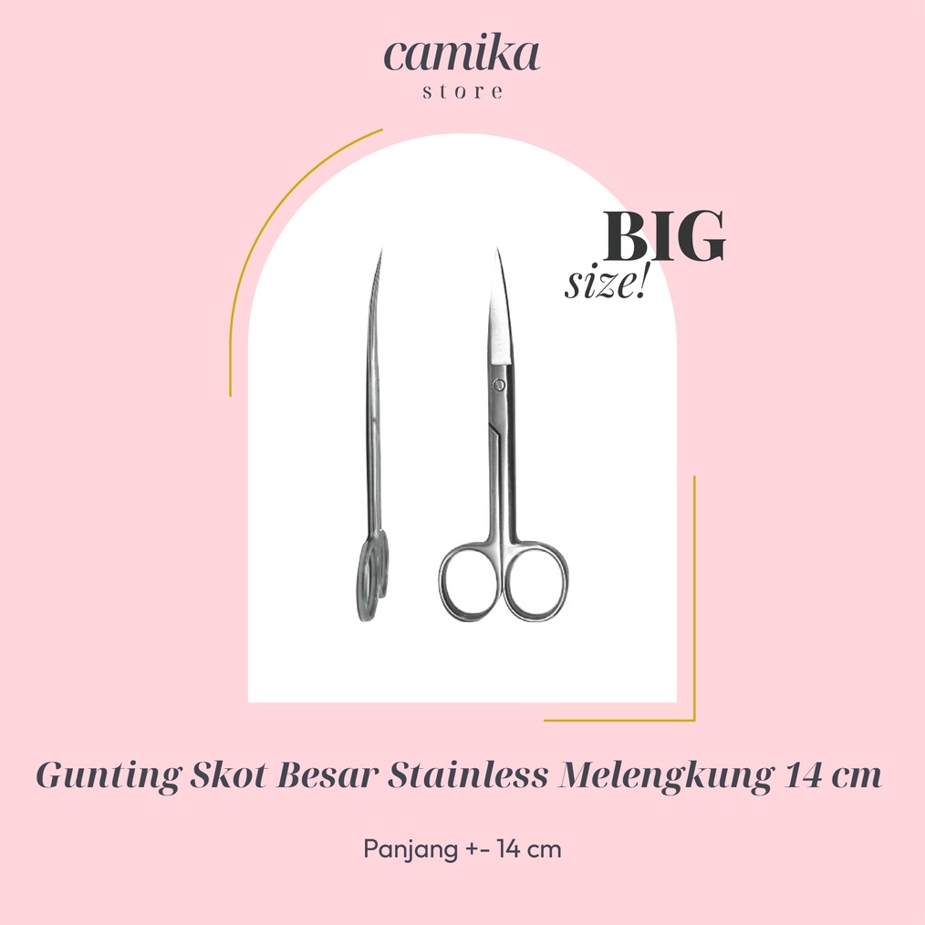 

CAMIKA STORE Gunting Skot Besar Melengkung 14 cm Stainless Steel n P1V8