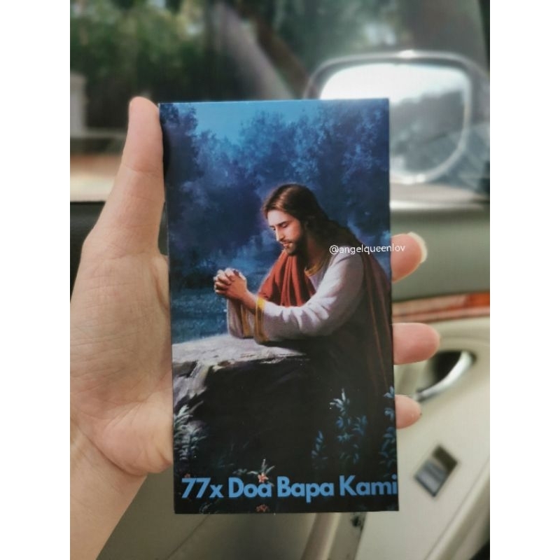 Lembar doa rosario 77 kali Bapa Kami / doa 77x Bapa Kami ( Tanpa gambar bulir rosario 77x Bapa Kami 