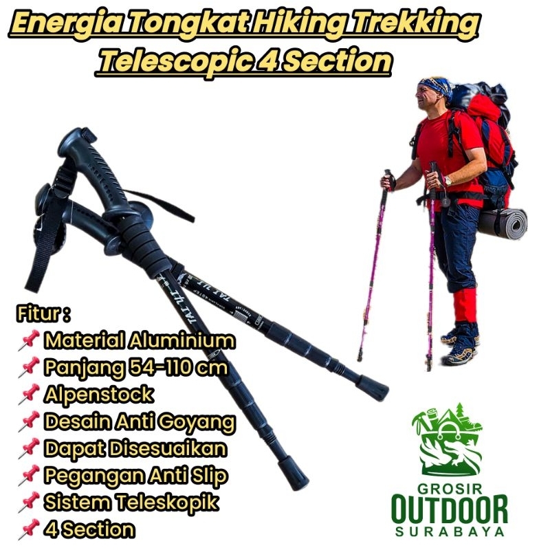 Trekking king Pole| Trekking pole energia | Tracking Pole Energia Original 110Cm | Trekking Pole | T