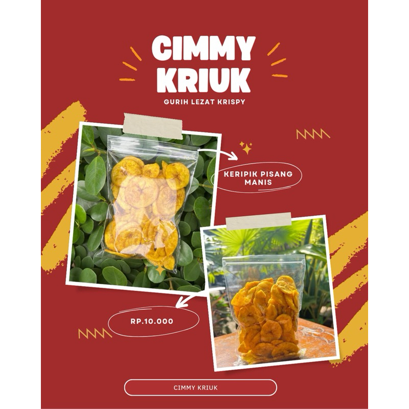 

Keripik Pisang Manis 100 gr