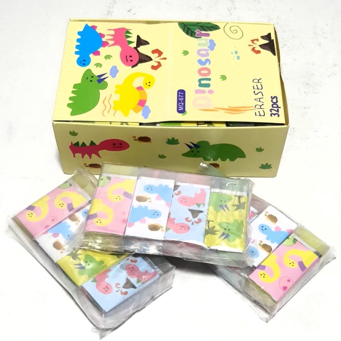 

Harga Grosir 1kotak32pcs Penghapus Eraser Besar Karakter DINOSAURUS g G2F6