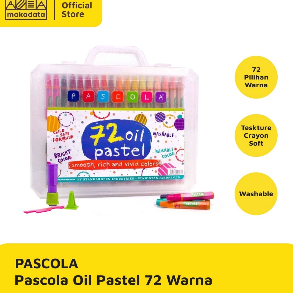 

CRAYON OIL PASTEL PASCOLA ISI 72 WARNA MURAH c U5O2
