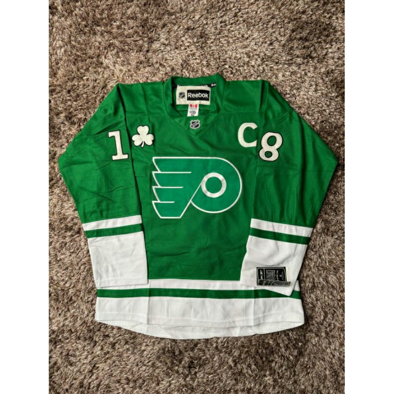 Philadelphia Flyers St. Patrick's day NHL jersey national hockey league jersey BNWT baju jersey mura