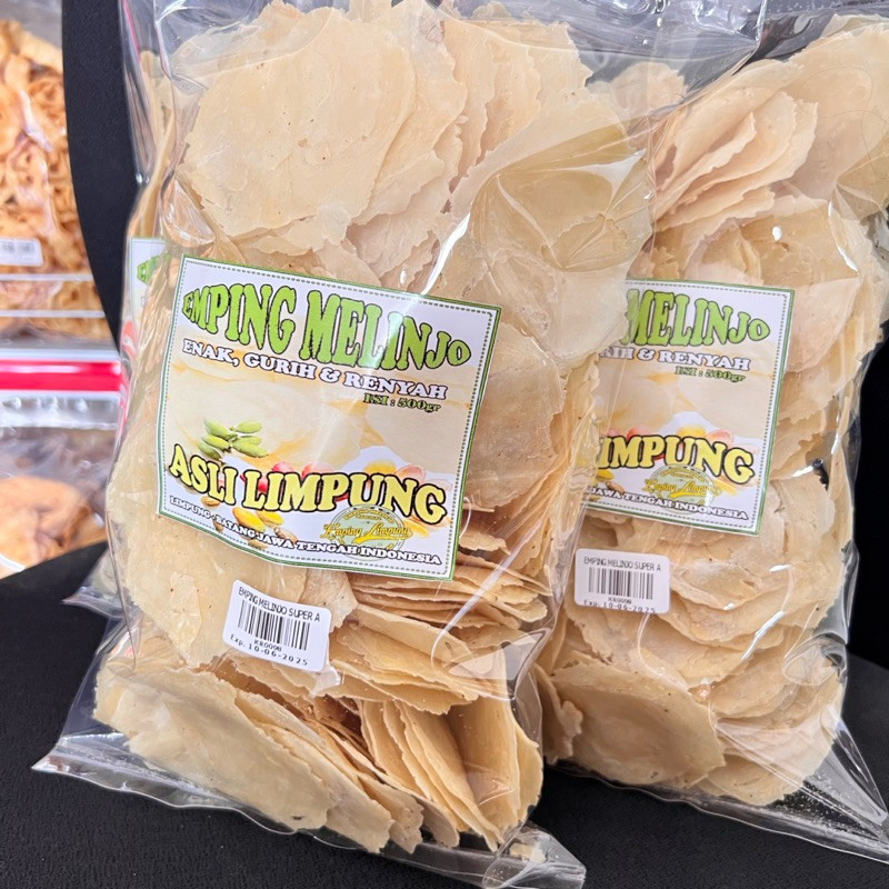 

EMPING MELINJO MENTAH LB 250GR ORIGINAL ASLI PRODUKSI LIMPUNG BATANG KUALITAS SUPER