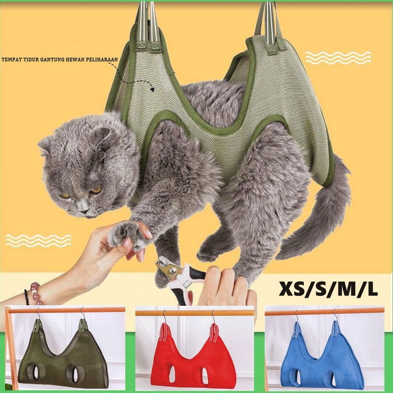 KODE L17K Pet Grooming Hammock Pet Hammock Tempat Tidur  Grooming Hammock Kucing