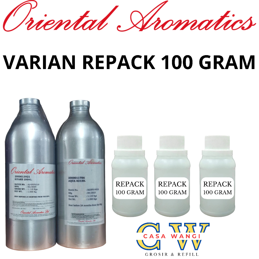 (REPACK 100 GR) BIBIT PARFUM DARI ORIENTAL AROMATICS KEMASAN REPACK.ORIENTAL AROMATICS SEMUA VARIAN 
