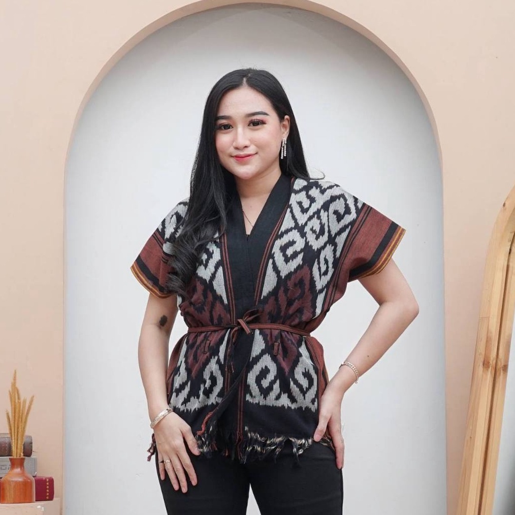 KODE K39O ANA best OUTER TENUN IKAT TALI UNISEX SONGKET JEPARA TORAJA PRIA WANITAKU LOMBOK SUMBA MAL