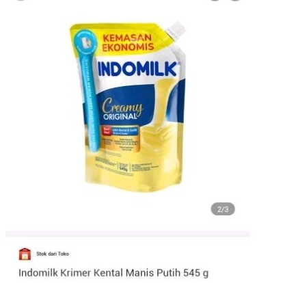 

indomilk krimer kental manis putih 545 g