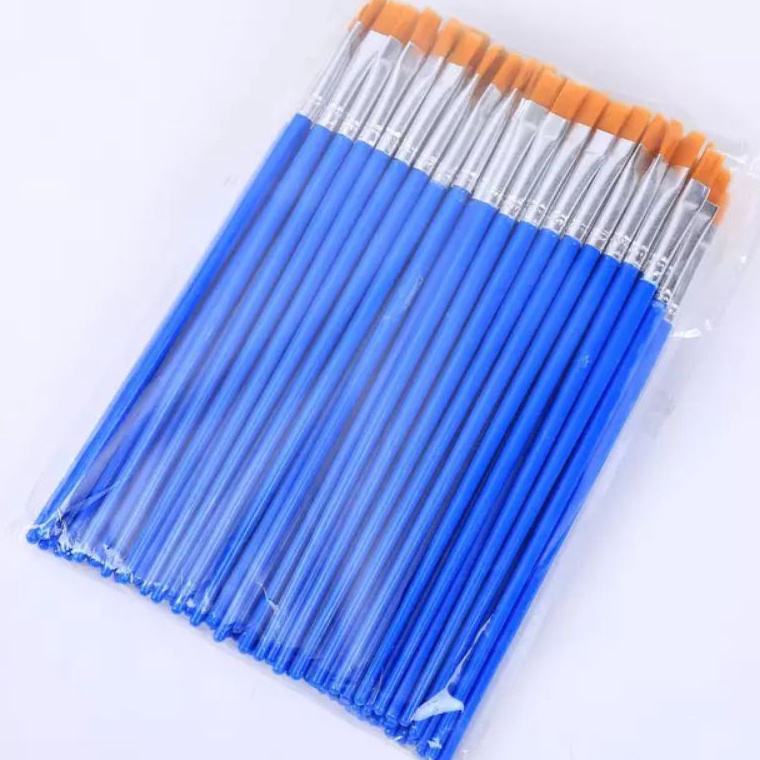 

Termurah 2 pcs Kuas Lukis Face Body Painting Flat Brush Painting By Numbers w C8P2