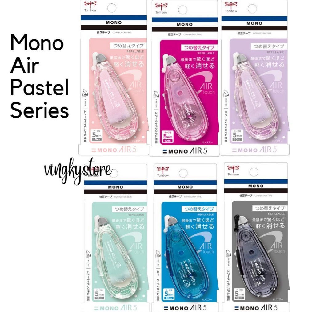 

Tipex Correction Tape Tombow Mono Air 5mm X 1m PASTEL SERIES f A7F7