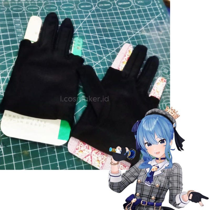 Sarung Tangan Suisei Hoshimachi Holilive Cosplay