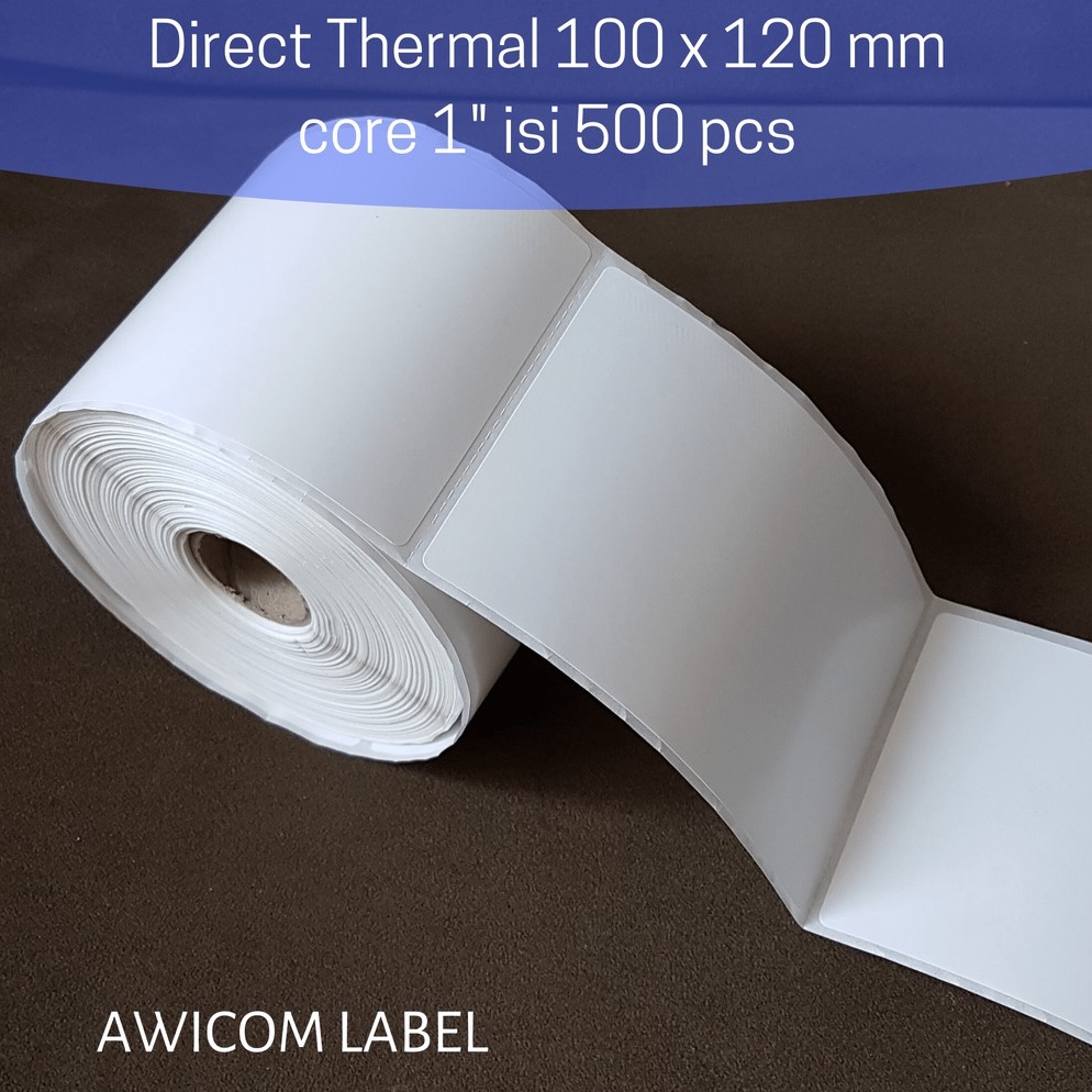 

KODE S96U Label Barcode Direct Thermal 1x12 1 x 12 mm isi 5 pcs