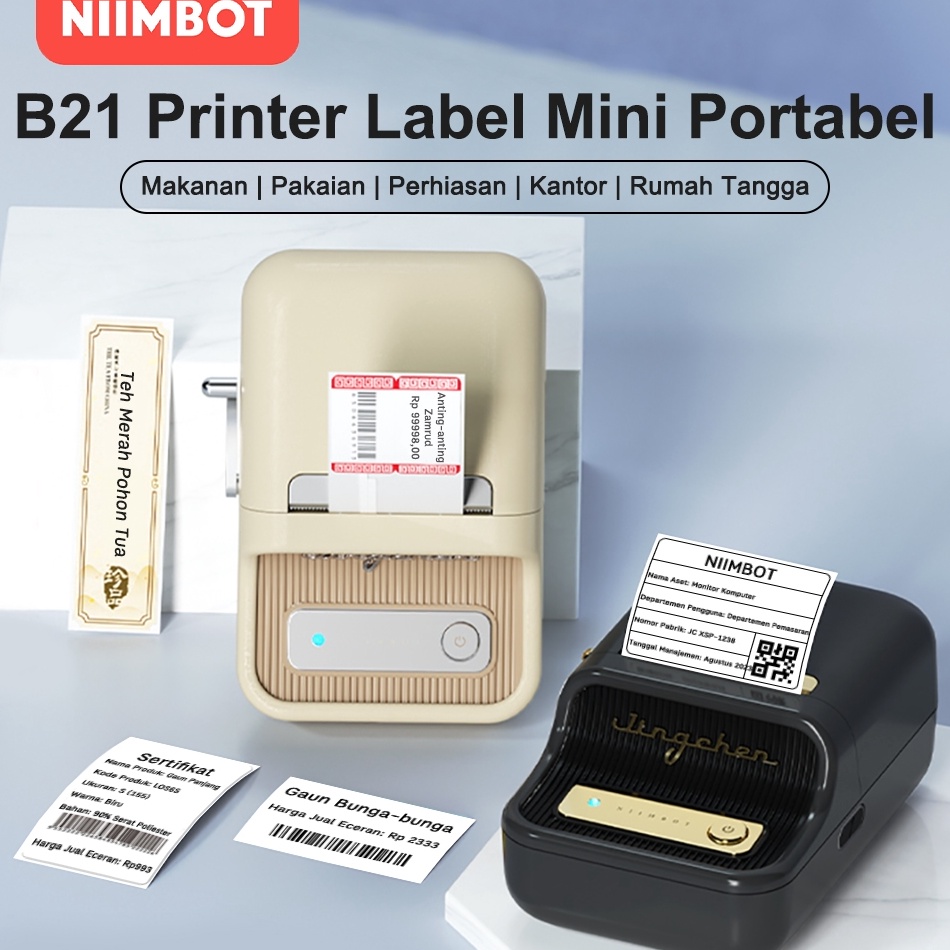 

NIIMBOT B21 B1 Pencetak Label Termal Printer Label Portabel Bluetooth Tanpa Tinta dengan o T7O9