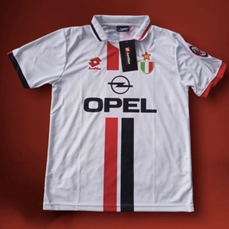 KODE U13F Jersey Retro Milan away 96 OPEL classicjerseyretromilan