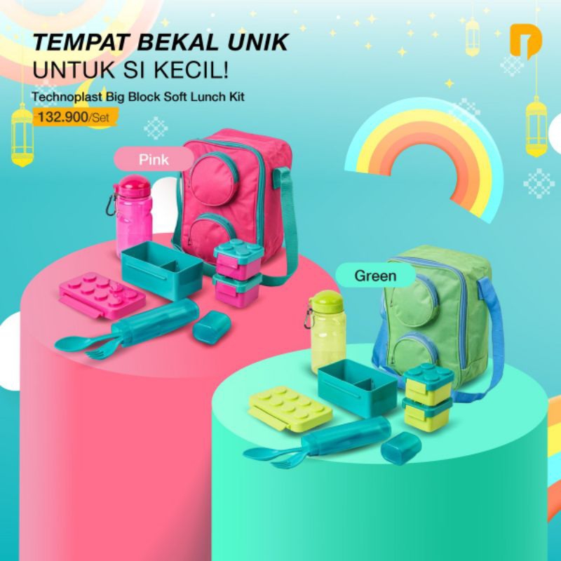 Kotak Bekal Tempat Makan Lego Technoplast Big Block Soft