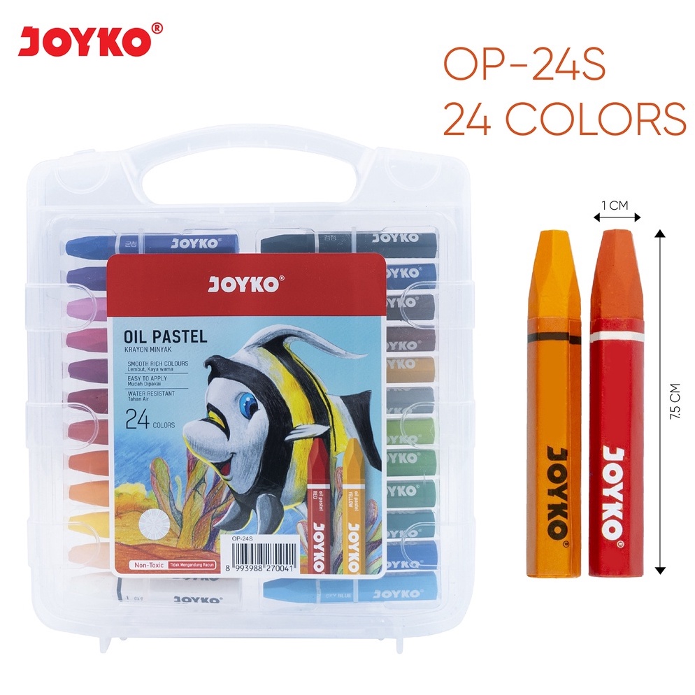 

Krayon 24 Warna Oil Pastel Joyko OP24S g C7M3