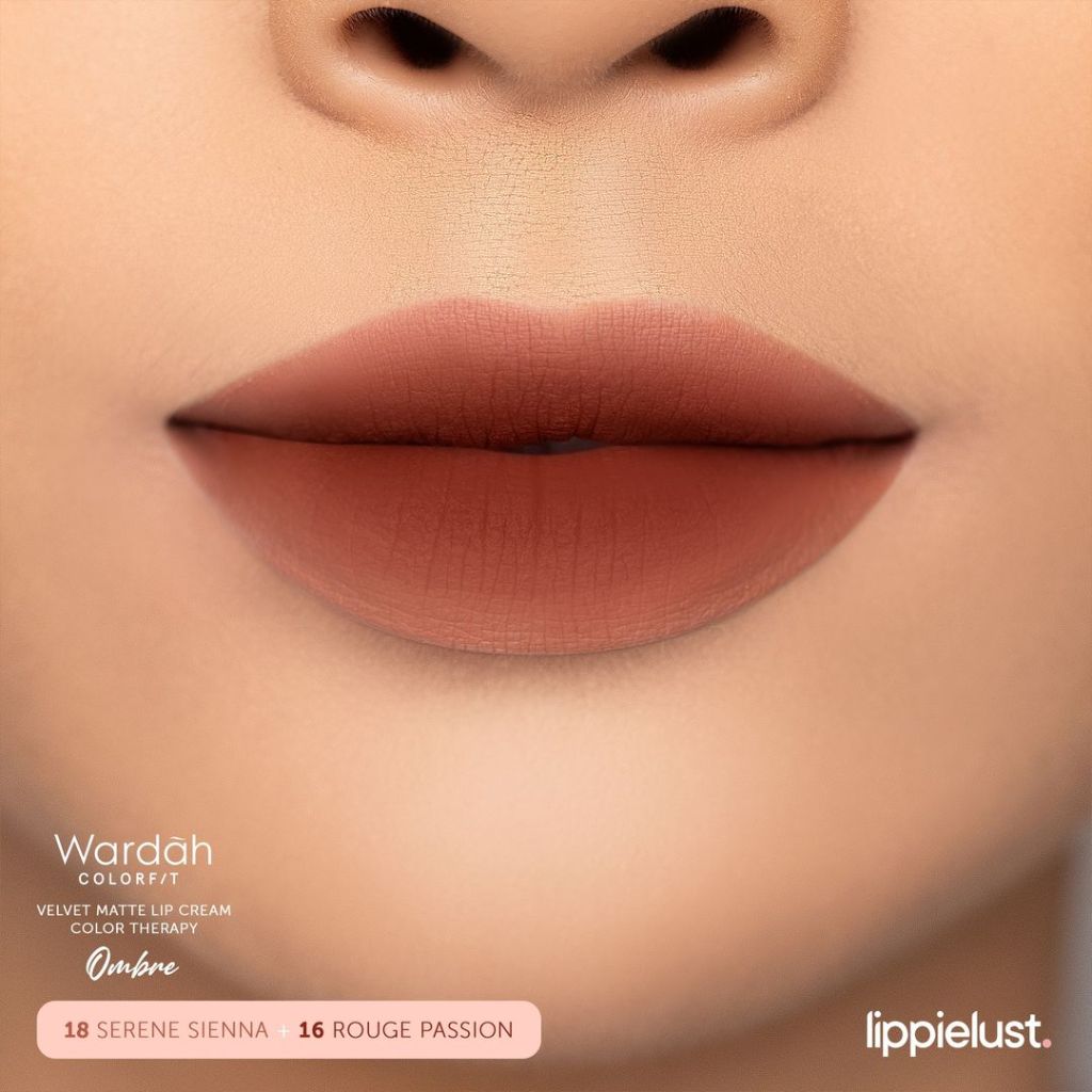 Paket Ombre Wardah Velvet Lip Mousse Color Therapy Limited Edition - Lipstik Ombre