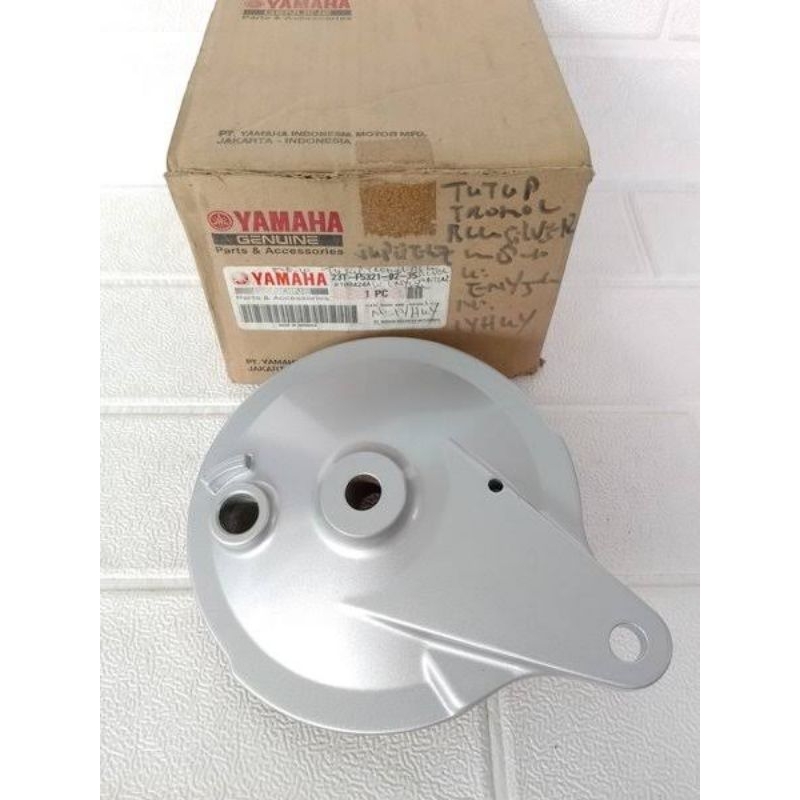 Tutup tromol belakang silver FizR Alfa ori YGP 23T-F5321-02-35